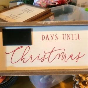 Hobby Lobby "days til Christmas" sign